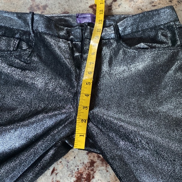 SHARON WAUCHOB SILVER METALIC SHINY PANTS SIZE 44. - Picture 10 of 16